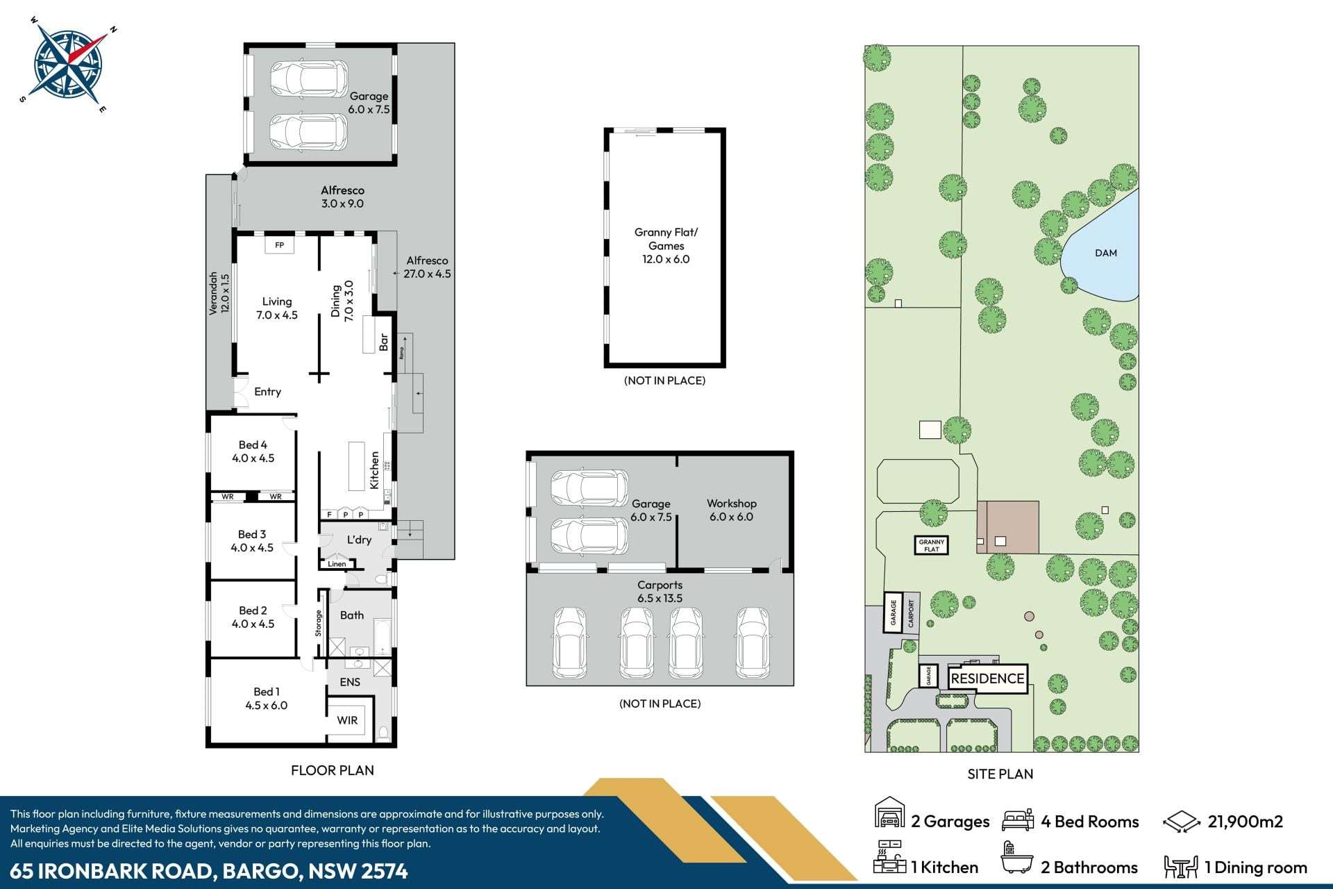 65 Ironbark Road, Bargo For Sale by Farmbuy.com - floorplan 1