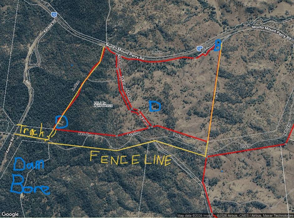 Lot "Chapmans", Lot 14 Monto Mount Perry Road, Mungy For Sale by Farmbuy.com - floorplan 1