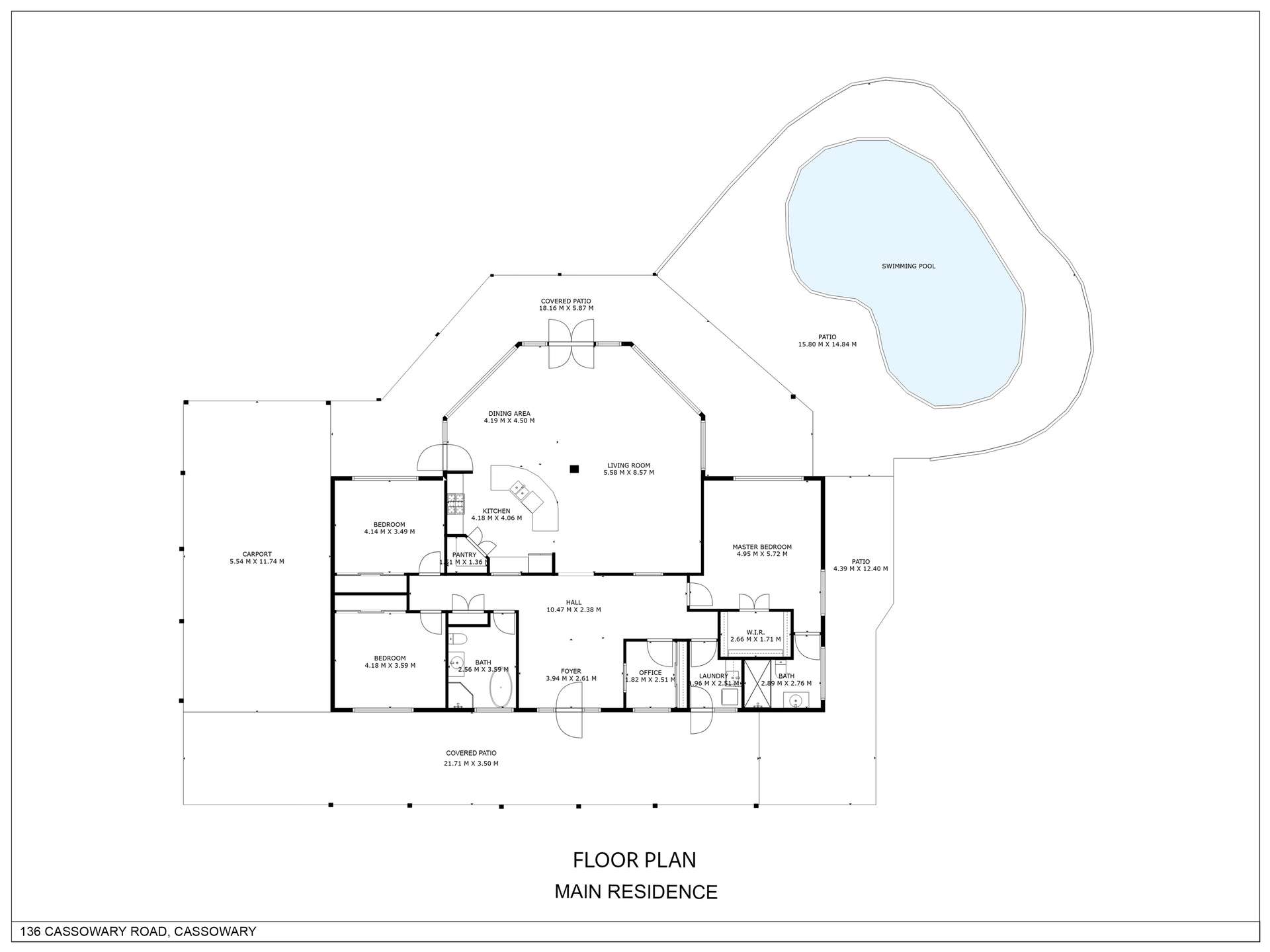 136 Cassowary Road, Cassowary Via, Port Douglas For Sale by Farmbuy.com - floorplan 1
