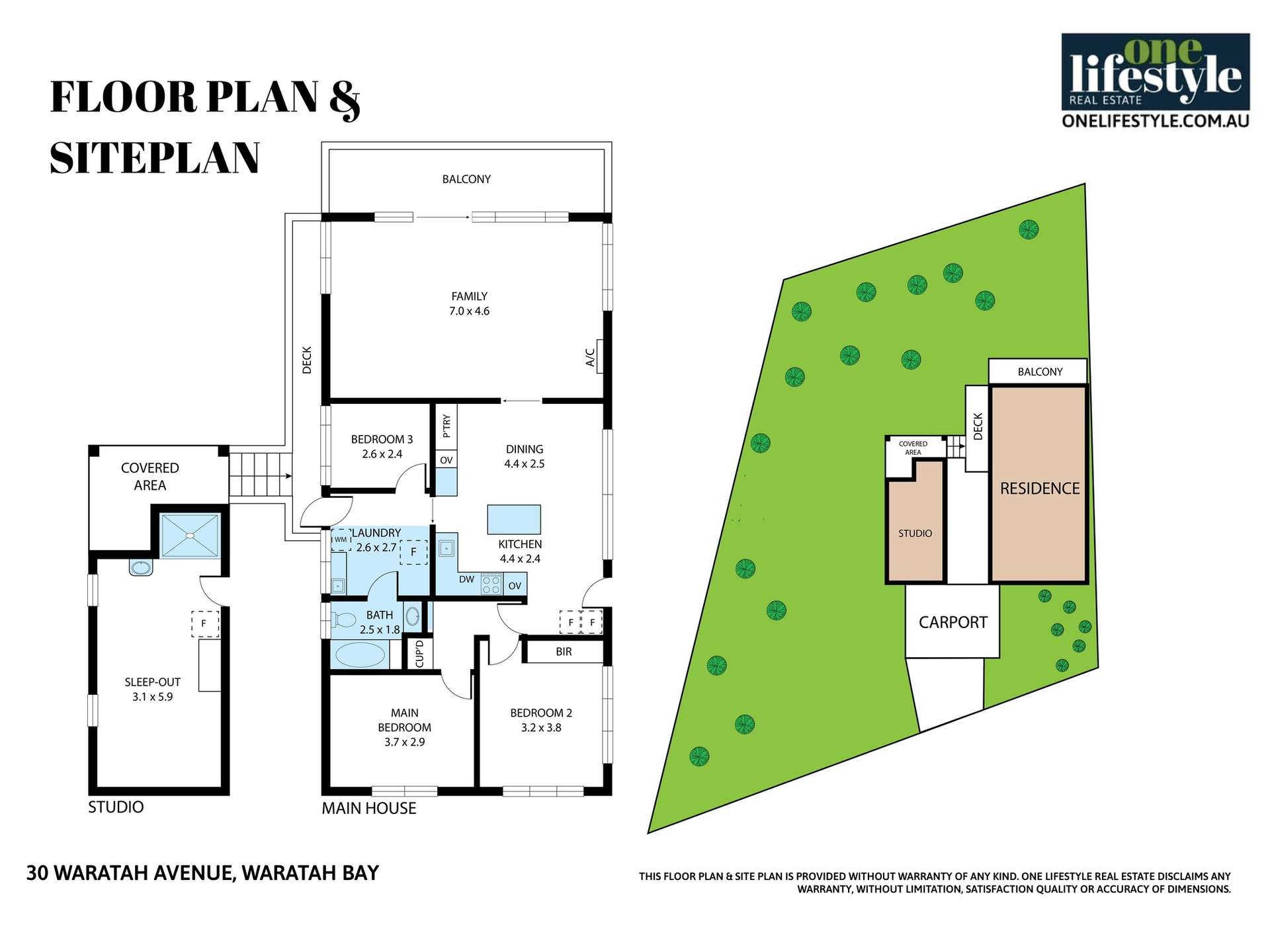 30 Waratah Avenue, Waratah Bay For Sale by Farmbuy.com - floorplan 1
