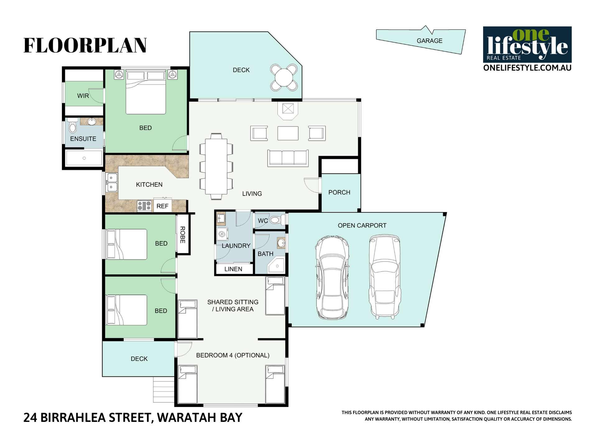24 Birrahlea Street, Waratah Bay For Sale by Farmbuy.com - floorplan 1