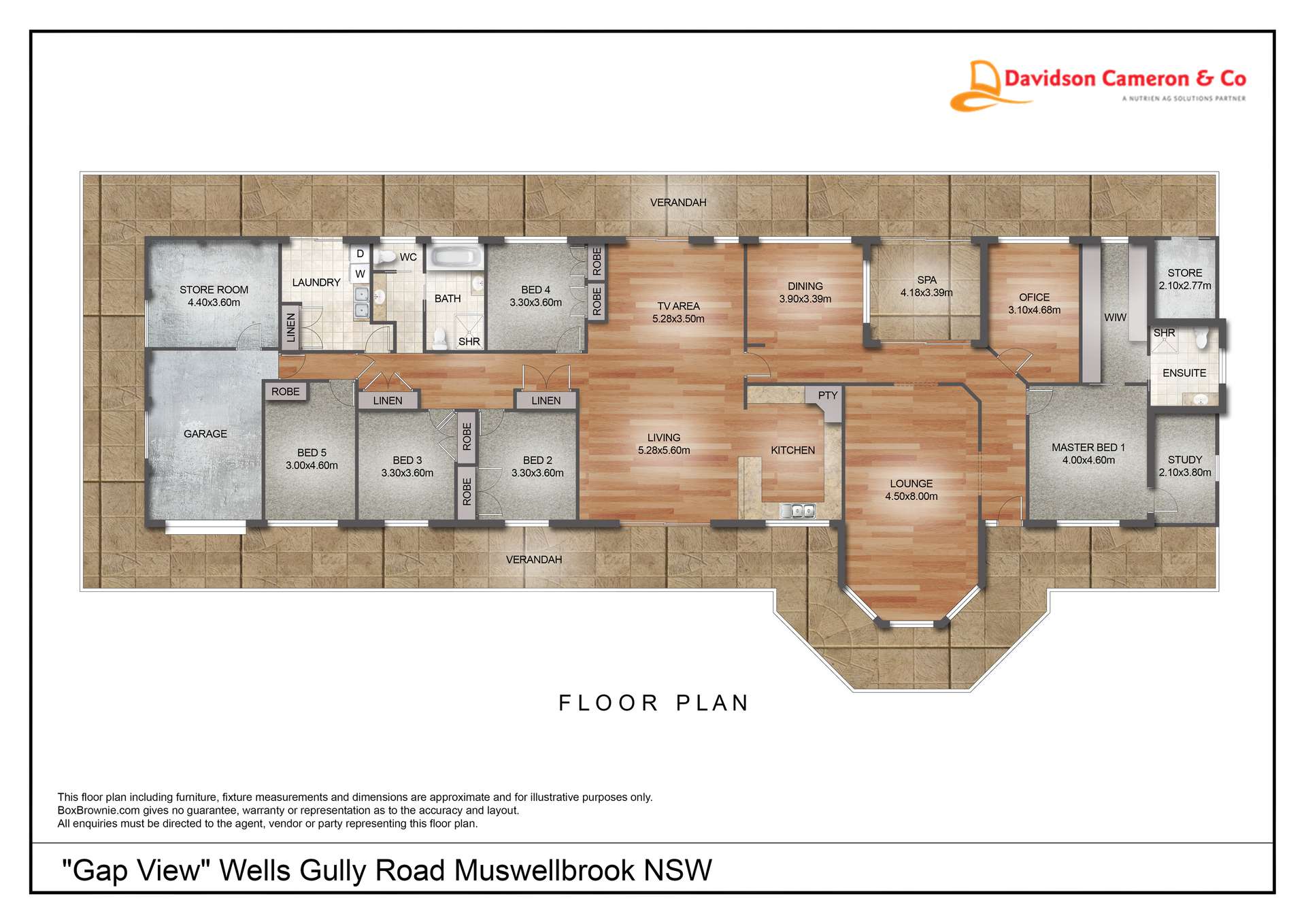 "Gap View" Wells Gully Road, Muswellbrook For Sale by Farmbuy.com - floorplan 1