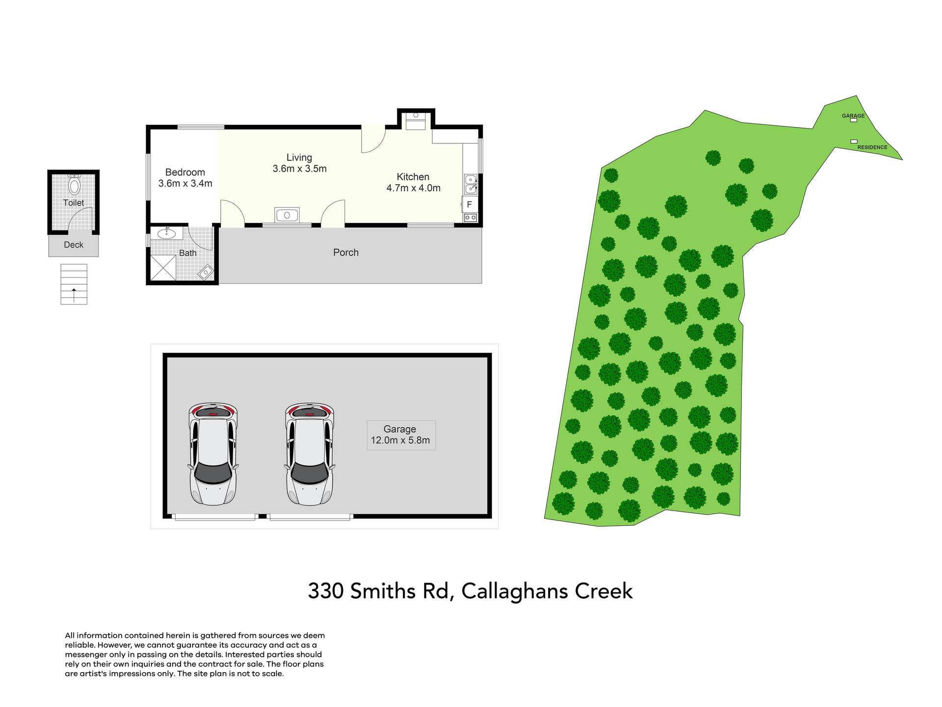330 Smiths Road, Callaghans Creek For Sale by Farmbuy.com - floorplan 1