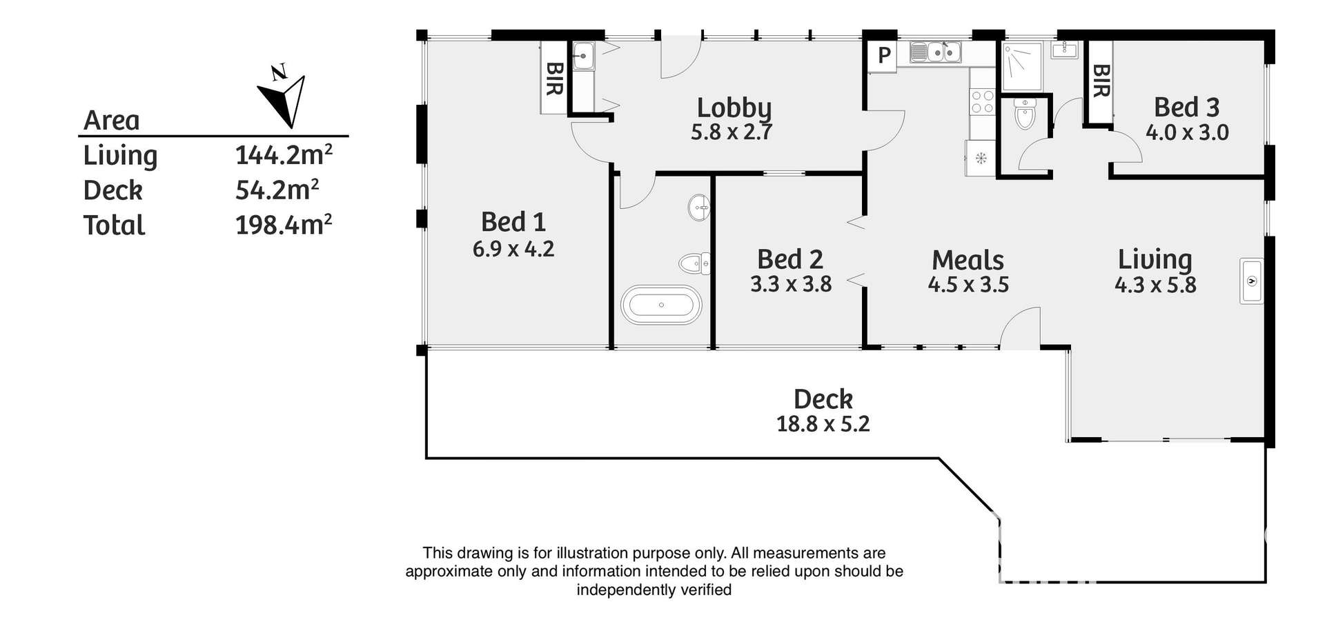 83 Cressbrook Road, Hindmarsh Valley For Sale by Farmbuy.com - floorplan 1