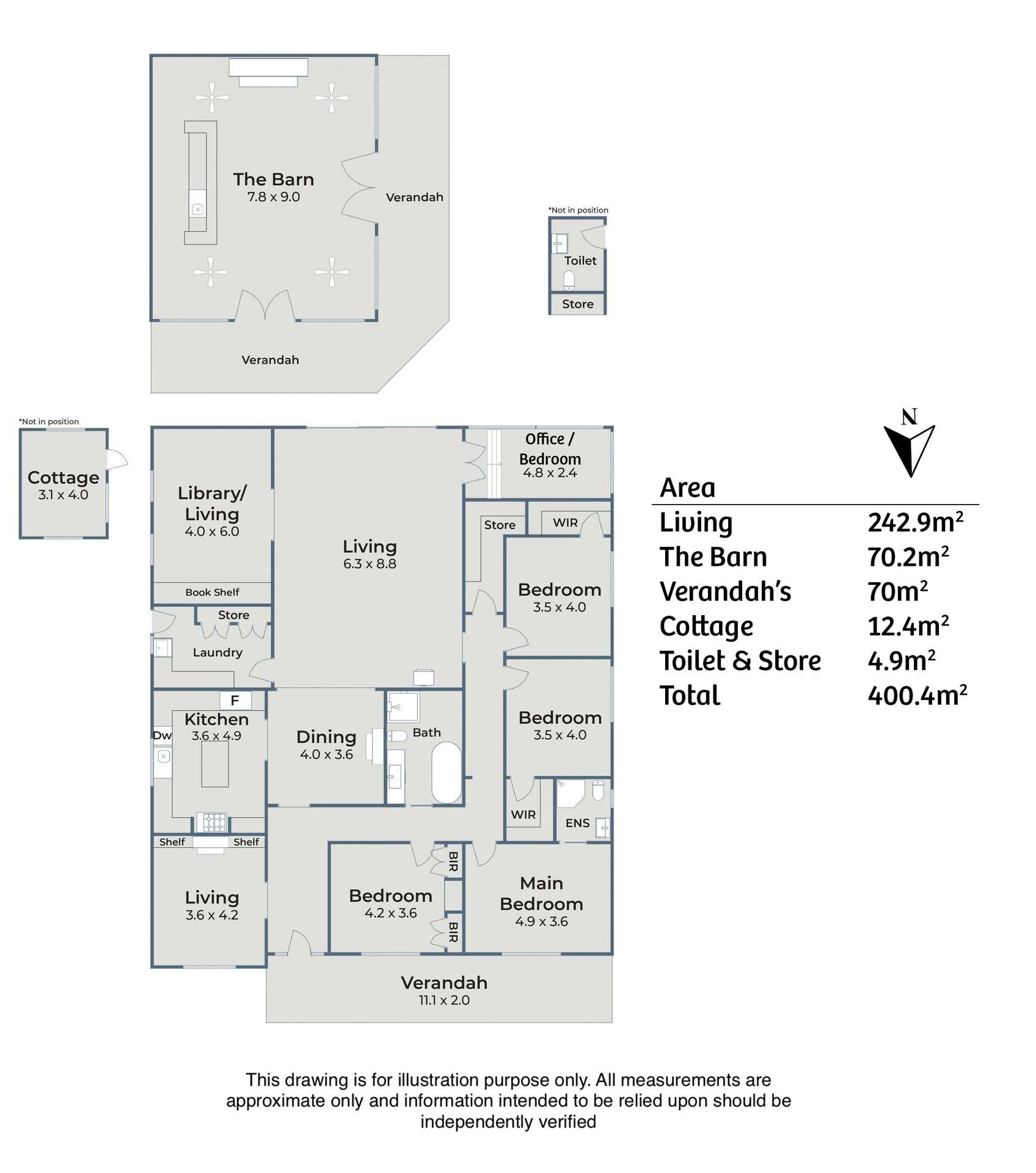 72 Wild Dog Creek Road, Myponga Sold by Farmbuy.com - floorplan 1