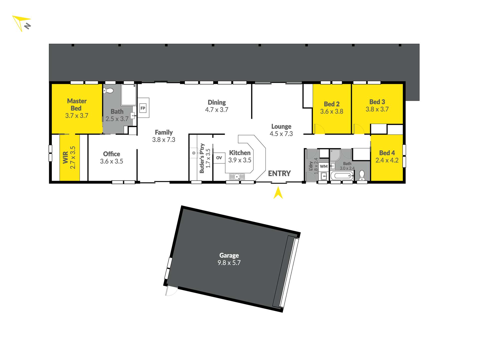 10 Sylvia Street, Murrumbateman Auction by Farmbuy.com - floorplan 1
