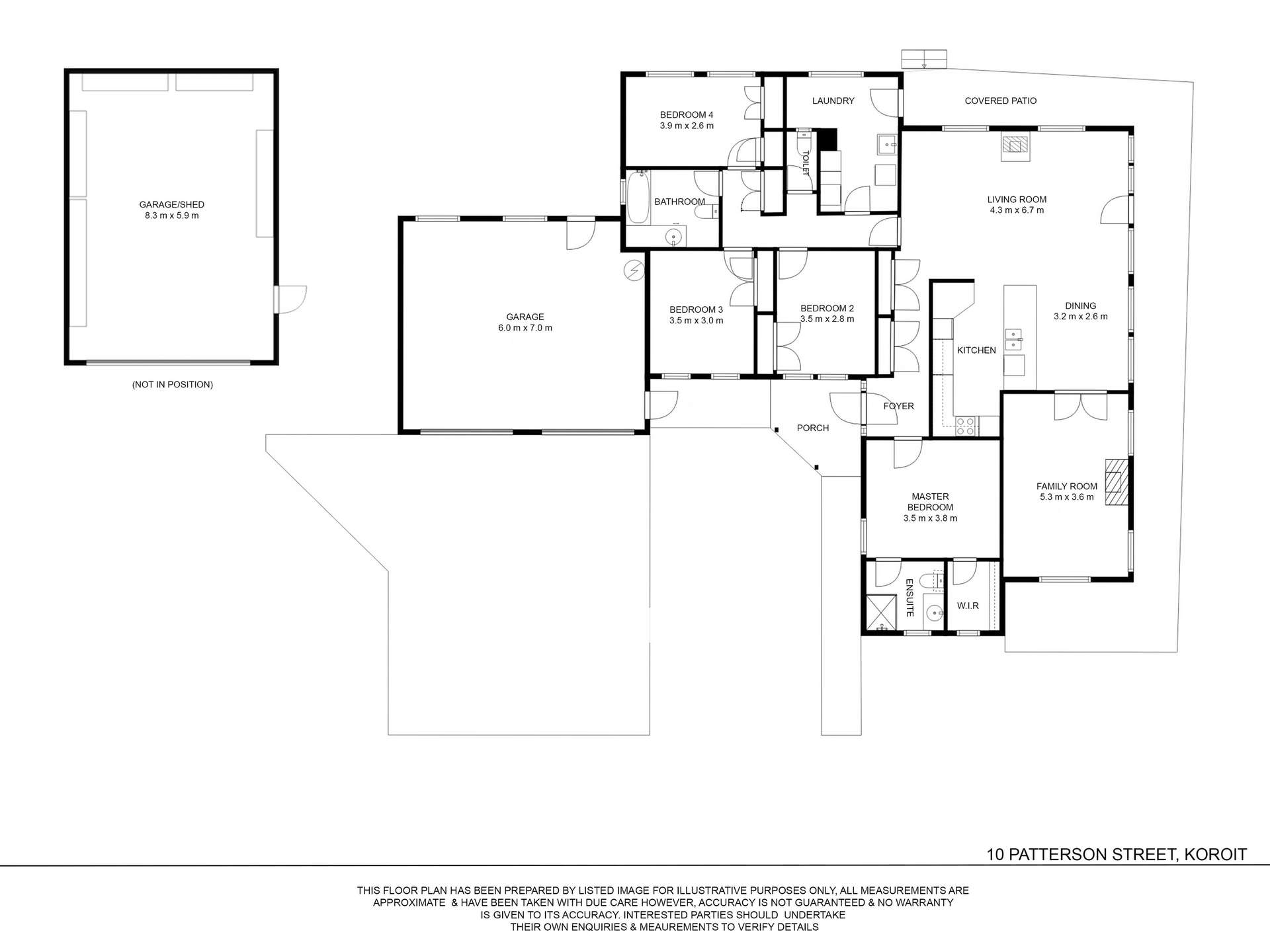 10 Patterson Street, Koroit For Sale by Farmbuy.com - floorplan 1