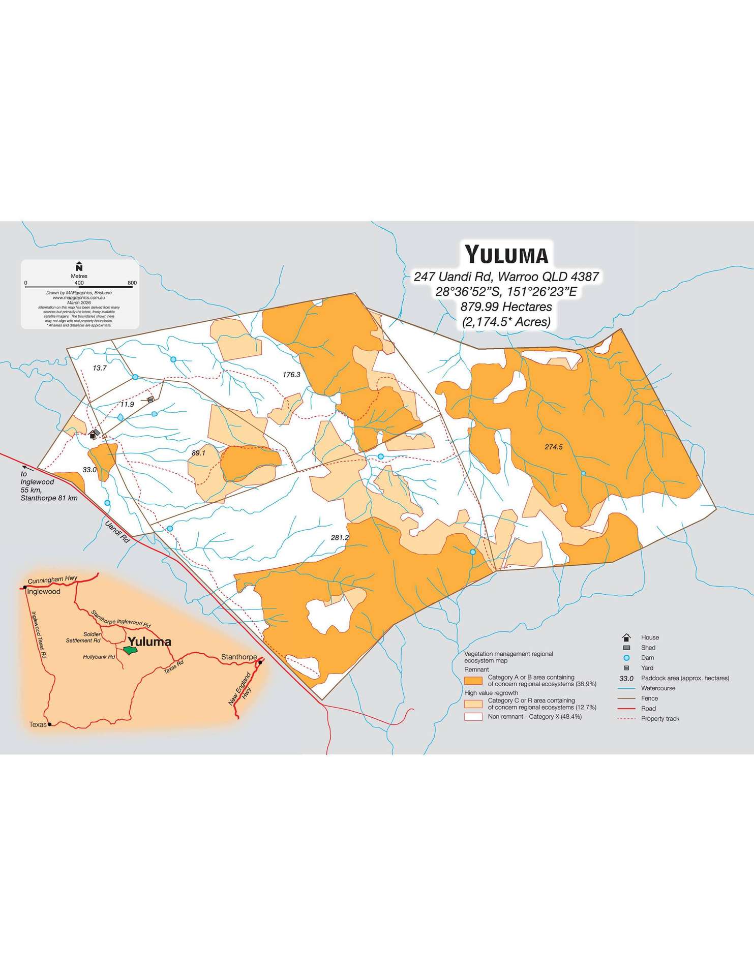 247 Uandi Road, Inglewood For Sale by Farmbuy.com - floorplan 2
