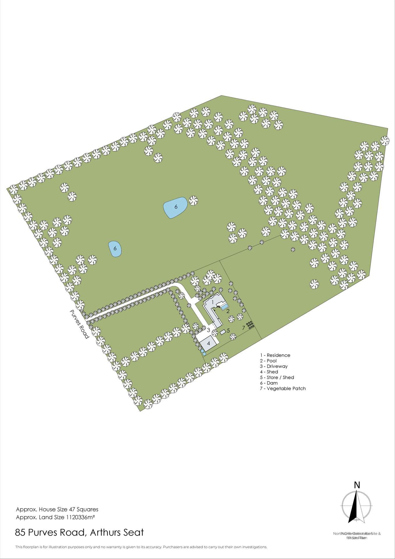 85 Purves Road, Arthurs Seat For Sale by Farmbuy.com - floorplan 2