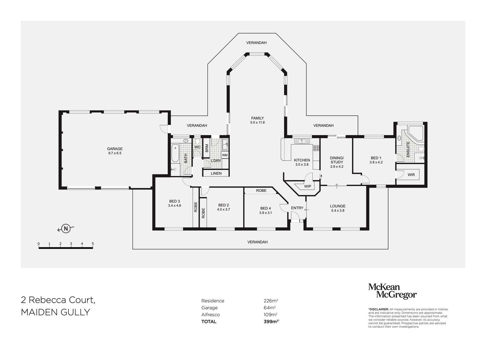 2 Rebecca Court, Maiden Gully For Sale by Farmbuy.com - floorplan 1