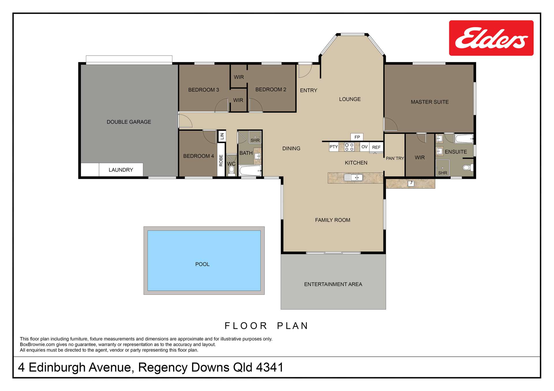 4 Edinburgh Avenue, Regency Downs For Sale by Farmbuy.com - floorplan 1