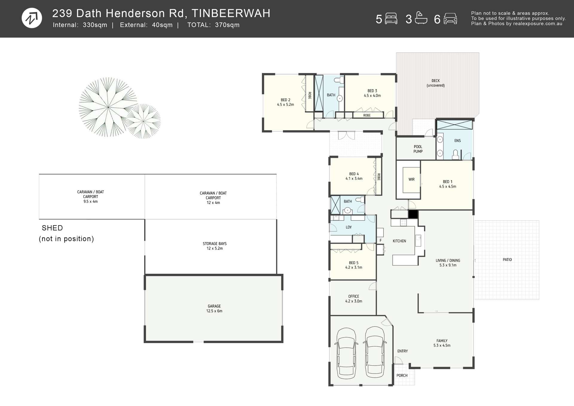 239 Dath Henderson Road, Tinbeerwah Auction by Farmbuy.com - floorplan 1