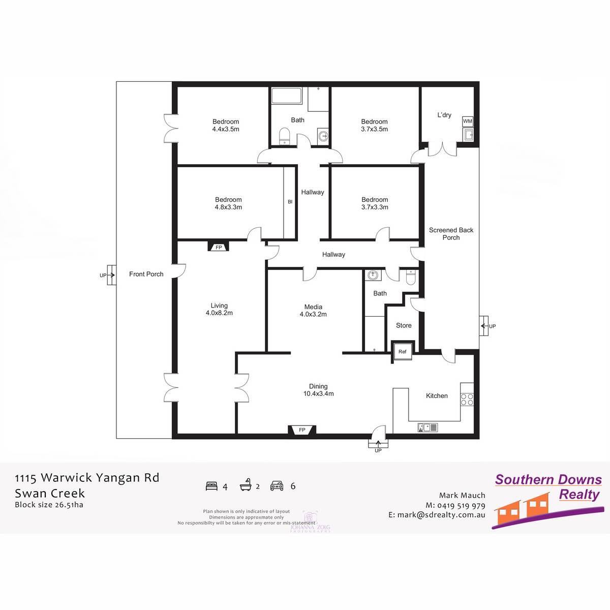 1115 Warwick Yangan Road, Swan Creek For Sale by Farmbuy.com - floorplan 1