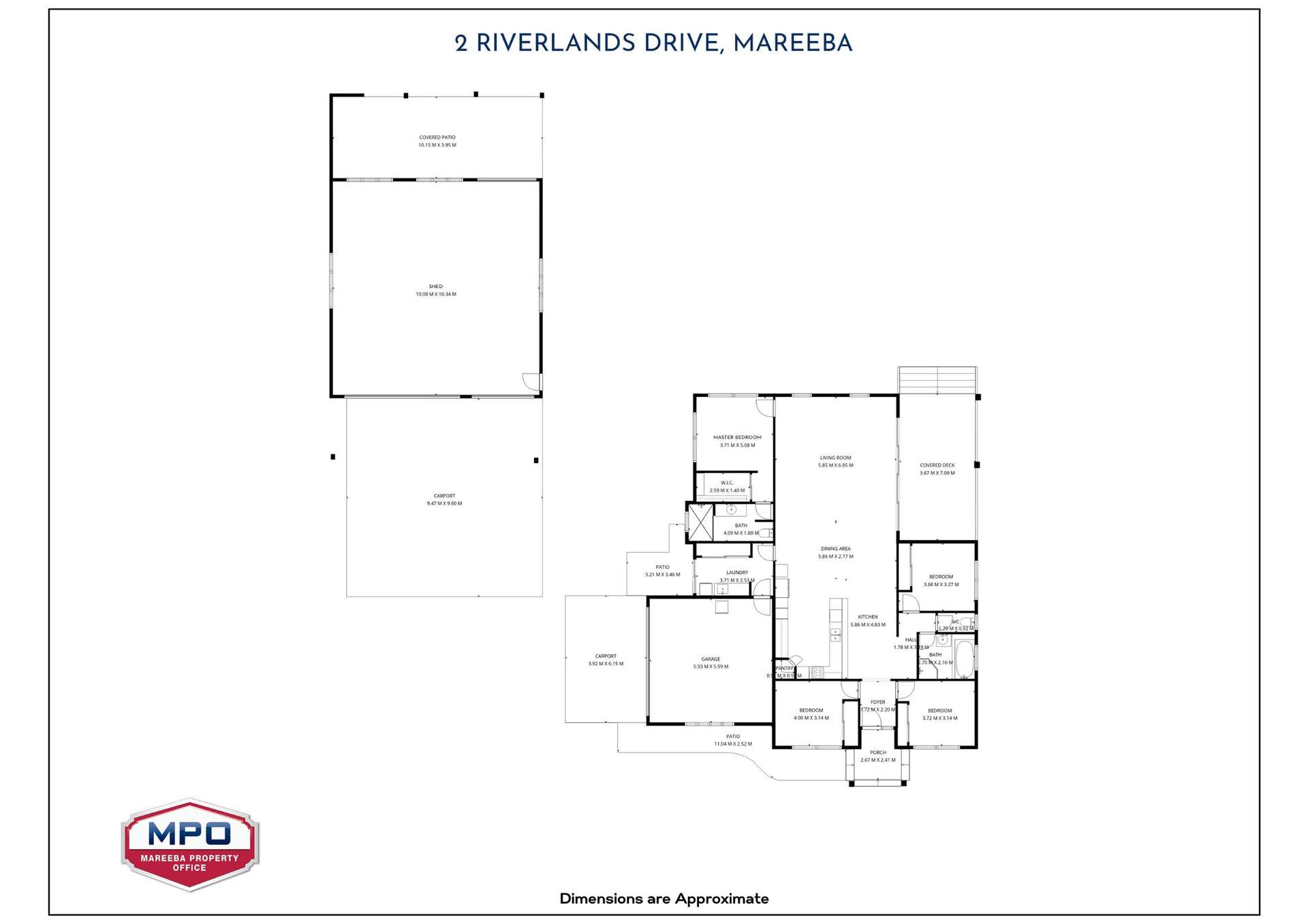 2 Riverlands Drive, Mareeba For Sale by Farmbuy.com - floorplan 1