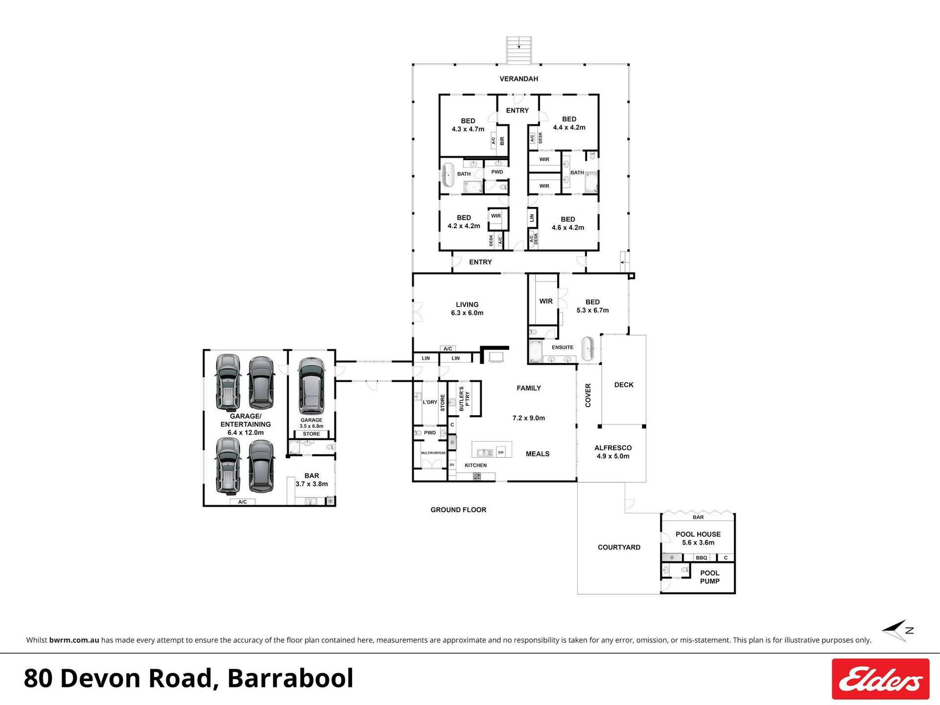 80 Devon Road, Barrabool For Sale by Farmbuy.com - floorplan 1