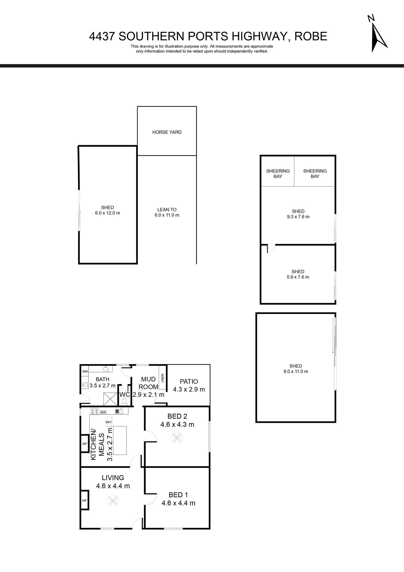 4437 Southern Ports Highway, Robe For Sale by Farmbuy.com - floorplan 1
