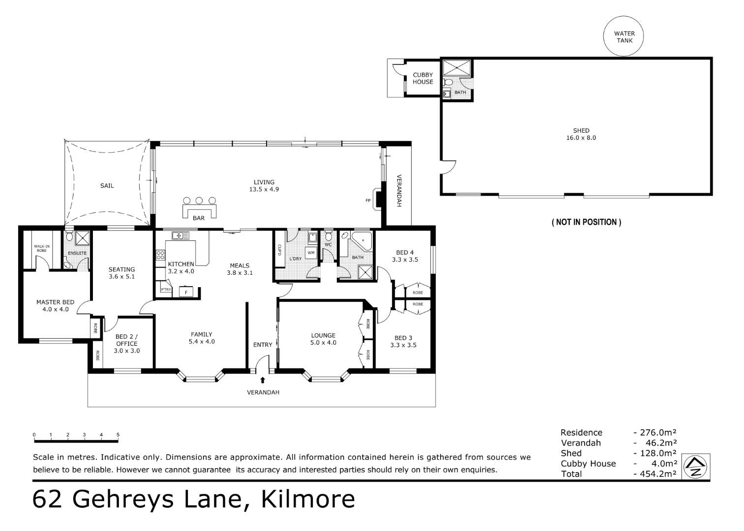 62 Gehreys Lane, Kilmore Sold by Farmbuy.com - floorplan 1