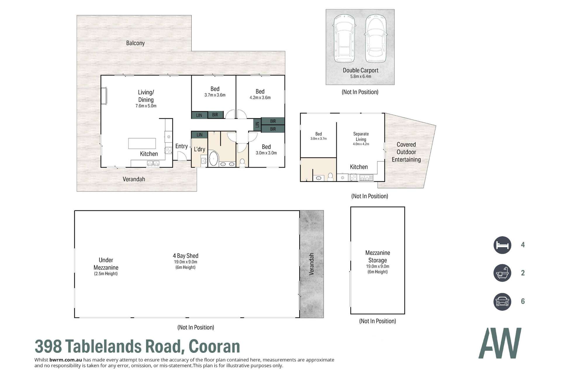 398 Tablelands Road, Cooran For Sale by Farmbuy.com - floorplan 1