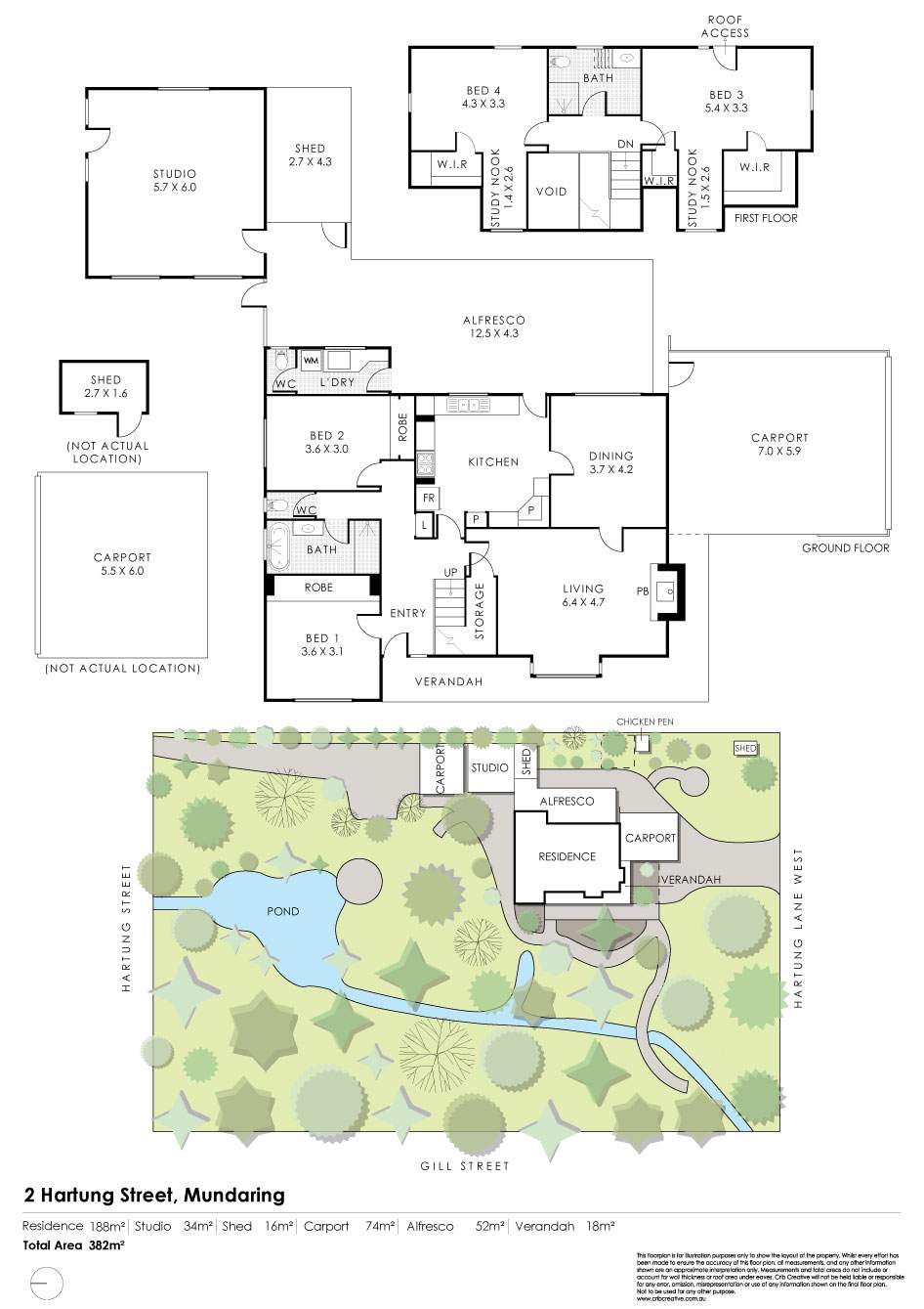 2 Hartung Street, Mundaring For Sale by Farmbuy.com - floorplan 1