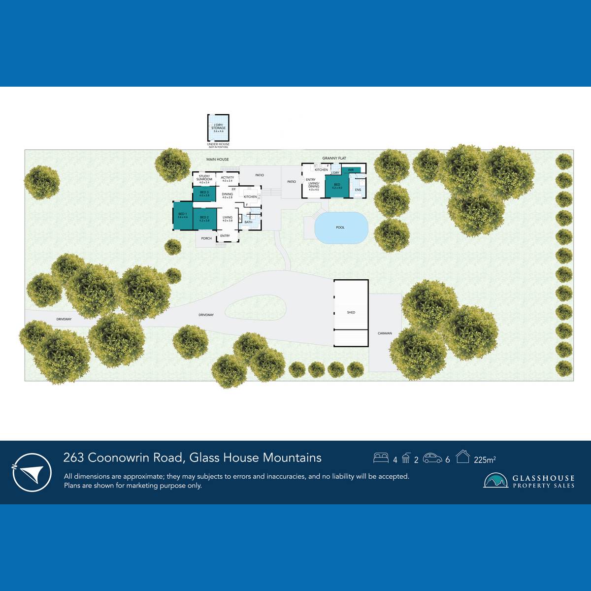 263 Coonowrin Road, Glass House Mountains For Sale by Farmbuy.com - floorplan 1