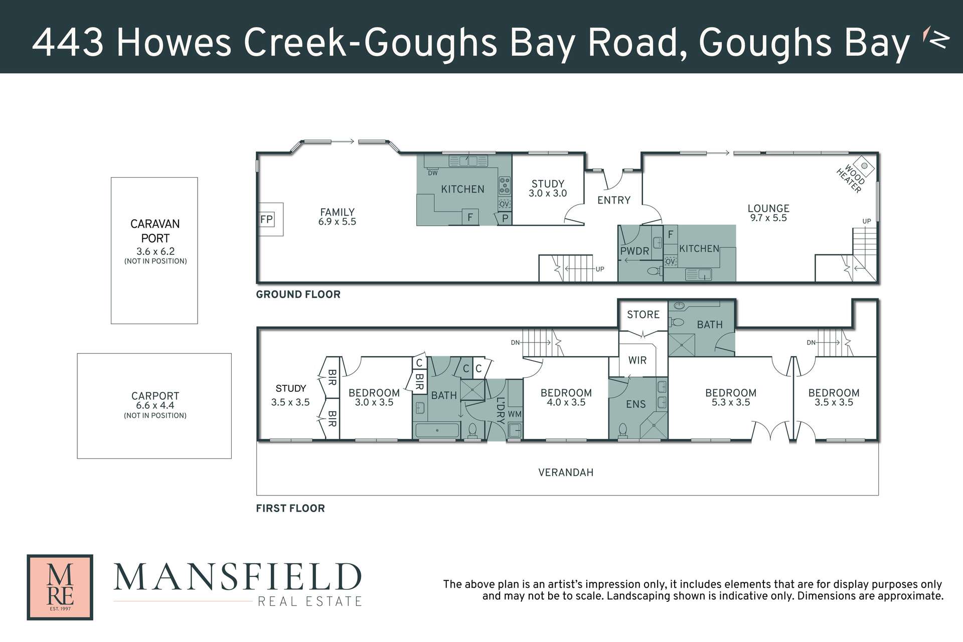 443 Howes Creek-Goughs Bay Road, Goughs Bay For Sale by Farmbuy.com - floorplan 1