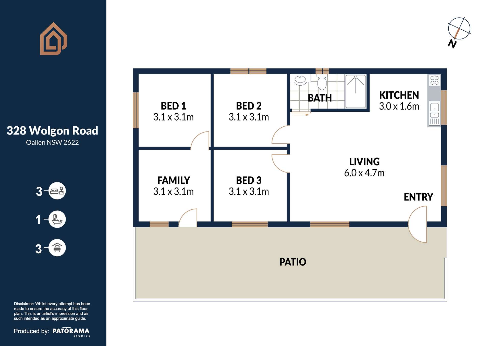 328 Wolgon Rd, Windellama Auction by Farmbuy.com - floorplan 1