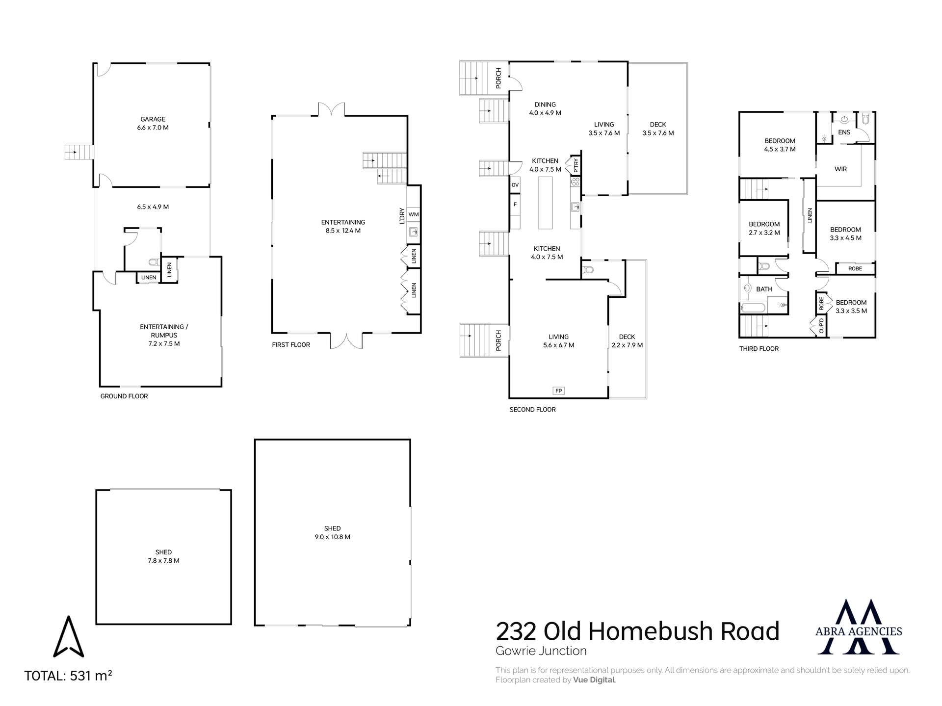 232 Old Homebush Road, Gowrie Junction For Sale by Farmbuy.com - floorplan 1
