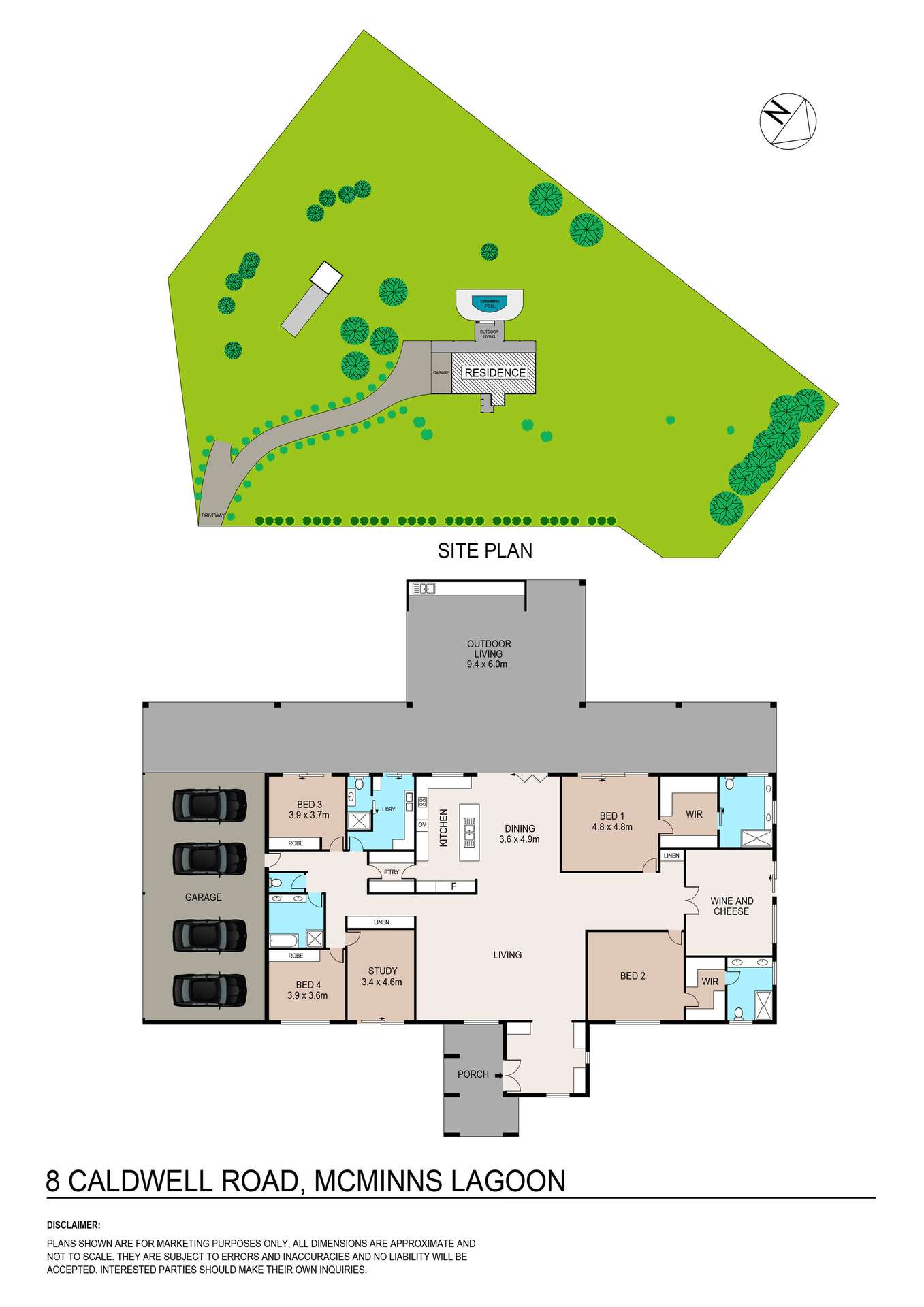 8 Caldwell Road, McMinns Lagoon For Sale by Farmbuy.com - floorplan 1