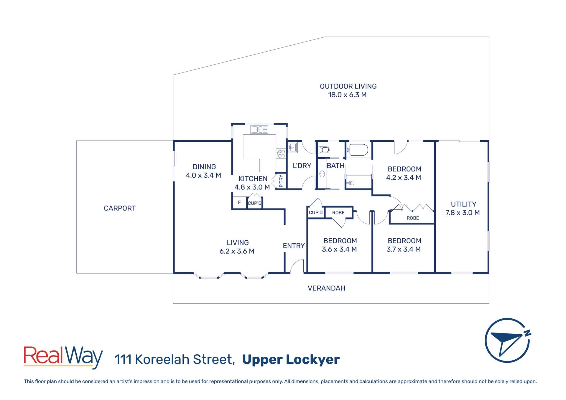 111 Koreelah Street, Upper Lockyer For Sale by Farmbuy.com - floorplan 1