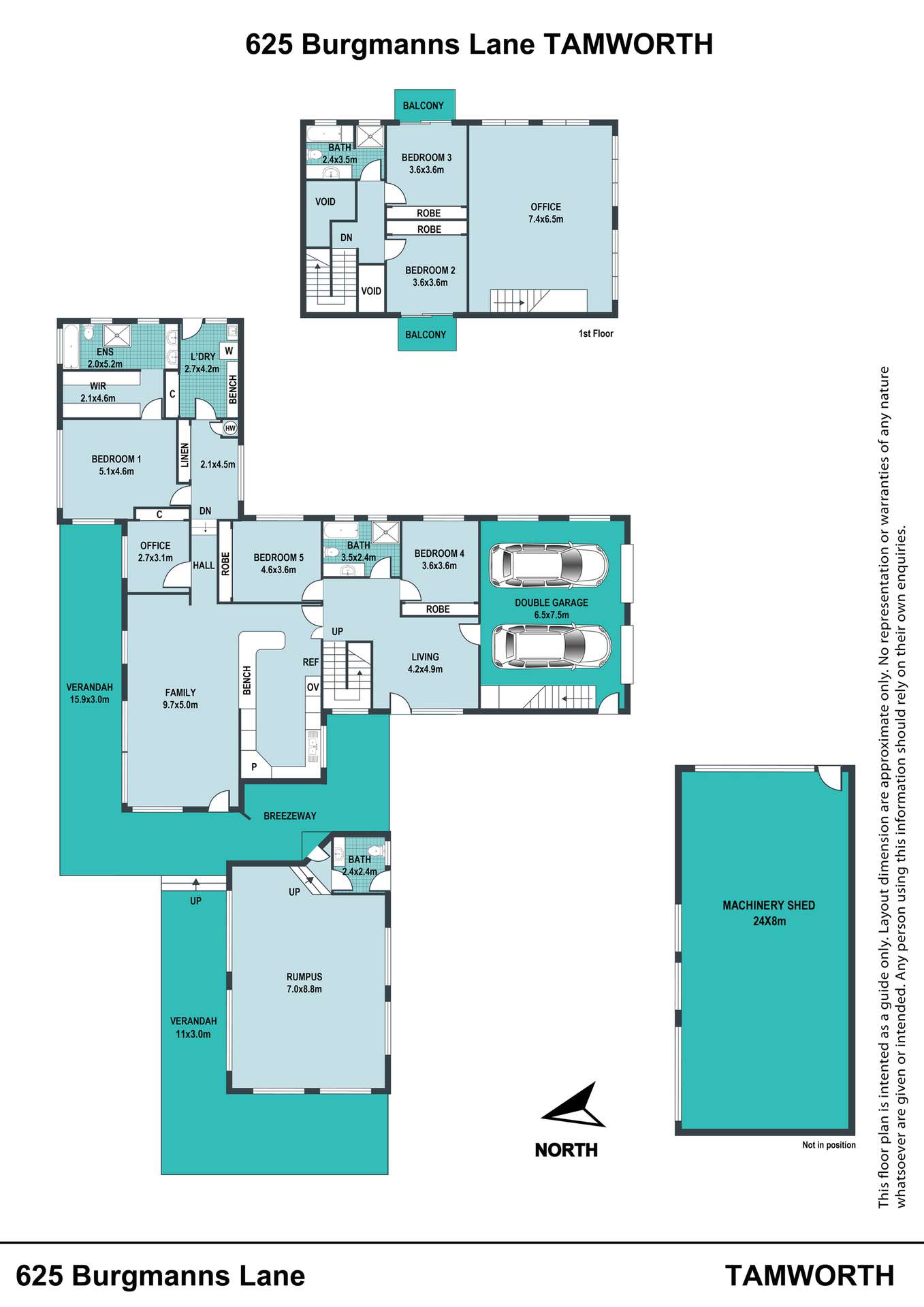 625 Burgmanns Lane, Tamworth For Sale by Farmbuy.com - floorplan 1